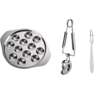 Set 3 Ustensiles &Agrave; Escargots En Acier Inoxydable - Neuf