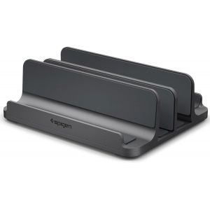 acdsgd-Support Ordinateur Portable Vertical 4-en-1 Organisateur de Bureau avec Fentes R&eacute;glables (14&iquest;22 mm), Aluminium Premium et Protection en Silicone - Neuf