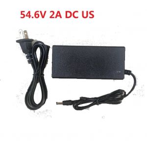 Adaptateur D'alimentation Cc 42v 54.6v 2a,5 Prises,Chargeur De Batterie Au Lithium,Prise Remplaçable,Ac100-240v,Prise Eu Us,Adaptateurs D'alimentation--54.6v 2a Dc Us - Neuf