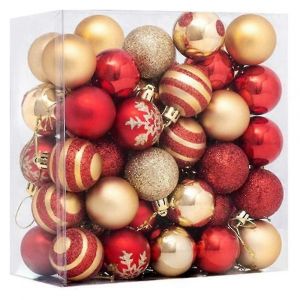 50 Pi&egrave;ce Anti-boules de No&euml;l pour l'Arbre et la Maison de Vacances D&eacute;corations - Neuf