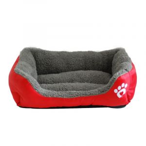 Chenil Pour Animaux De Compagnie Pour Toutes Les Saisons-Rouge S, Chenil Carré, Tapis Teddy Pomeranian, Chenil Pour Animaux De Compagnie En Coton Pp - Neuf