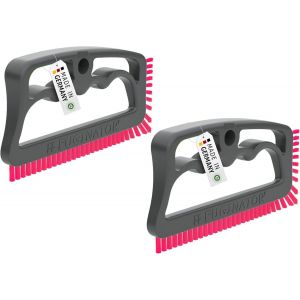 Lot de 2 brosses à joints en gris/rose-Brosse de nettopour le nettodes joints dans la salle de bain,les toilettes,la cuisine,etc.-Nettodes carreaux muraux et de sol - Neuf