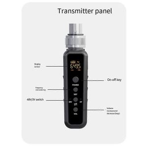 Convertisseur De Microphone Émetteur Et Récepteur XLR 640-690MHz - Neuf
