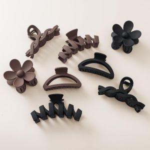 Shiliu-Lot De 8 Pinces À Cheveux Pour Femme, Pinces À Cheveux Épais, Antidérapantes, Couleurs Neutres, Pince À Cheveux Pour Femme, [ - Neuf