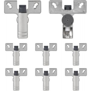 8 x Amortisseur de Charnière à Boîtier Softclose Armoire Porte Amortisseur Réglable pour Charnières 45mm/48mm/52mm - Neuf