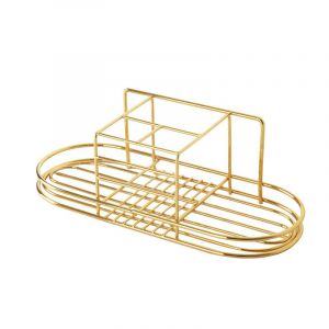 1 Pi&egrave;ce D'or Porte-Brosses &Agrave; Dents, Porte-Brosse &Agrave; Dents &Eacute;lectrique, Salle De Bains Mural Porte-Brosse &Agrave; Dents, Mural Brosse &Agrave; Dents Et Du Dentifrice Titulaire, Mural Porte-Brosse &Agrave; Dents, En Acier Inoxydable Brosse &Agrave; Dents - Neuf