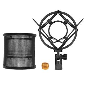 Support antichoc pour microphone avec clip de support pour filtre de microphone - Neuf