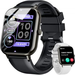 Montre Connectée pour Femme Homme Smartwatch: 1,83"" Montre Intelligente avec Fréquence Cardiaque Sommeil Oxymètre Pression Artérielle 100+ Sport Mode IP67 étanche Tracker d'activité pour Android iOS - Neuf