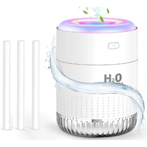 Jgd-Humidificateur Pour Chambre D'enfant Humidificateur Mini Humidificateur Pour Usage Int&eacute;rieur Humidificateur D'int&eacute;rieur Avec Lumi&egrave;re Led, Fonction D'arr&ecirc;t Automatique Et Deux Modes De - Neuf