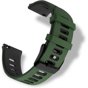 Bracelet Montre 22mm Vert Arm&eacute;e/Noir - Style Militaire[Pro52909508] - Neuf