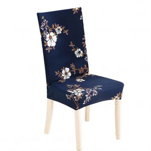 HJLIAN Housse de chaise elastique en polyester imprime, housse de protection amovible pour la maison, le mariage, l'hotel - Neuf