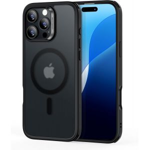 Store-Coque Pour Iphone 16 Pro Max,Compatible Avec Magsafe,Protection Antichoc De Qualité Militaire,Coque De Téléphone Magnétique Pour Iphone 16 Pro Max,Coque Hybride Classic (Halolock),Noir Givré - Neuf