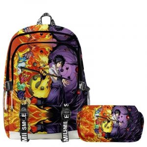 KADSL-36 Styles Sac &Agrave; Dos Trousse &Agrave; Crayons Naruto Anime Enfants Sac &Agrave; Dos Gar&ccedil;on Filles Double Pont Sac &Agrave; Dos Ensemble Adolescent Cartable &Eacute;tanche,2Pcs Set 11 - Neuf