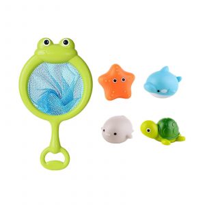 Baignoire De Douche Pour Enfants, Jouets De Bain Mignons, Jouets De Douche Pour B&eacute;b&eacute;, Baignoire Pour Enfants Pour Jouer &Agrave; L'eau, Filet De P&ecirc;che Animal Brillant, Bain Pour Enfants-Style 2 - Neuf