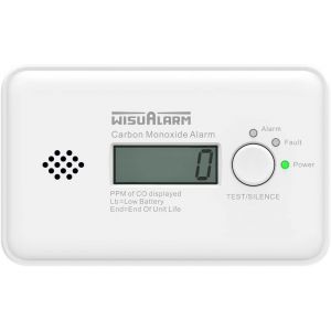 Wisualarm HY-GC20B D&eacute;tecteur de monoxyde de Carbone autonomie 10 Ans &agrave; Pile(s) Gaz d&eacute;tect&eacute; monoxyde de Carbone - Neuf