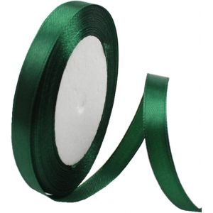 Ruban De Satin Double Face Pour Emballage Cadeau, 10 Mm, Vert Foncé, 22 M, Ruban En Tissu Pour Cadeaux, Bouquets, Gâteaux, Décoration De Mariage - Neuf