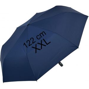 Parapluie de poche XXL avec ouverture et fermeture automatique &iquest; Full Class &iquest; Grande toile de 122 cm, Bleu Insignia, 122 cm, Parapluie de poche automatique - Neuf