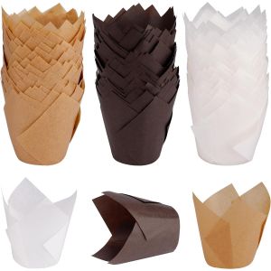 Subzonal-Caissette Muffins Papier Tasses De Papier De Cuisson De Tulipe Petits Cupcakes Moules De Cuisson Pour La F&ecirc;te D'anniversaire De Mariage Baby Shower 150 Pi&egrave;ces - Neuf