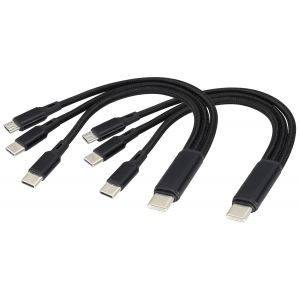 KAL-2Pack/4Pied 3 en 1 USB C Splitter C&acirc;ble USB C 2.0 &agrave; Double Type C M&acirc;le+Micro USB M&acirc;le C&acirc;ble Charge 2A Charge Rapide (19cm-2Packs/Black, Type C to Dual Type c+Micro) - Neuf