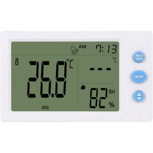 SUBZONAL-PNAWLLCF-65 Haute pr&eacute;cision temp&eacute;rature et d'humidit&eacute; Compteur Mural Affichage num&eacute;rique int&eacute;rieur des m&eacute;nages Multifonctions Capteur de Ceinture - Neuf