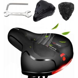 Selle De V&eacute;lo Ergonomique En Gel Confortable Pour Homme Et Femme-Avec Housse &Eacute;tanche Et Cl&eacute; &Agrave; Molette,Douce,Respirante,Amortissante Pour La Plupart Des V&eacute;los.[C103] - Neuf