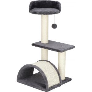 Arbre &Agrave; Chat, Niche, 2 Plateformes, Souris De Jeu, 62 Cm - Neuf