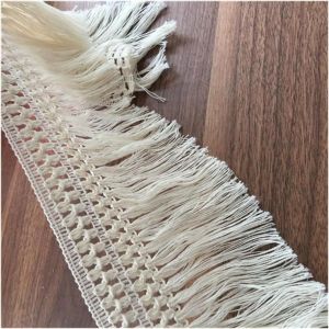 Sjzg-Bordure &Agrave; Franges En Coton - Largeur : 13 Cm - Vintage - Dentelle Au Crochet - Bordure &Agrave; Franges Pour Couture - Pour Costumes, Rideaux, Nappe, Mariage - Neuf