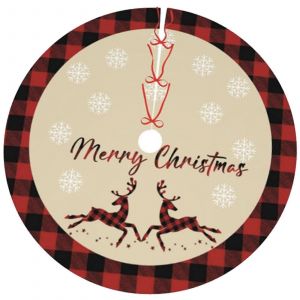 Jupe de sapin de No&euml;l multicolore taille M, motif P&egrave;re No&euml;l, pour les f&ecirc;tes de No&euml;l et le Nouvel An. - Neuf