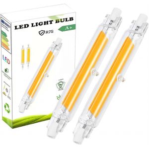 Kal-Ampoule Led R7s 118mm Dimmable,R7s Led 118mm 20w Équivalent Ampoule Halogène R7s 200w J118,Blanc Chaud 3000k Éclairage À Faisceau 360 °, Pas De Scintillement 2000lm,Lot De 2 - Neuf