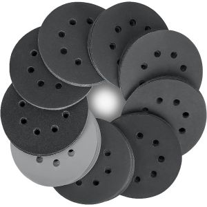 125mm Disques De Ponçage,80 Disques Papier Abrasifs Au Carbure De Silicium 8 Trous Abrasifs De Ponçage Ponceuse Tampons Ponçage Grains 320/400/600/800/1000/1200/1500/2000 Pour Poncer Polir - Neuf