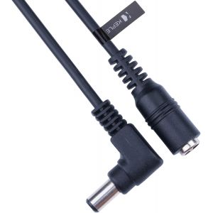 C&acirc;ble d'extension d'alimentation DC Angle Droit 2.5mm / 5.5mm M&acirc;le &agrave; Prise Femelle Connecteur 1m Adaptateur CCTV Compatible avec CCTV Security Camera, IP Camera, DVR Standalone, LED Strip, Moniteurs - Neuf
