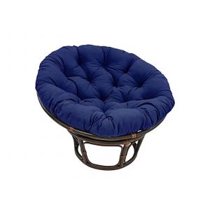 Coussin Rond De 80 Cm Pour Fauteuil ?Uf, Fauteuil Papasan, Balancelle - Bleu Marine - Neuf