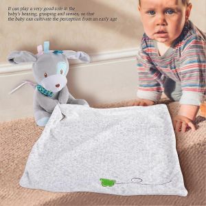 Nourrisson Tout-Petit Serviette De Sécurité Couverture Coton En Peluche Ensemble Dessin Animé Animal Chien Poupée - Neuf