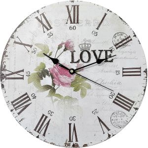 Nouveaux produits en 2023,Horloge murale en bois,Horloge vintage 30cm,Horloge murale design moderne,Grande horloge murale,Horloge murale silencieuse - Neuf