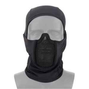Masque Intégral Tactique En Maille D'acier Pour La Chasse, L'airsoft Et Le Paintball - Équipement De Protection Léger Et Respirant - Neuf