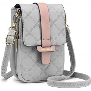 RFCBC-Sacs bandoulière femme,Petit Sac à Bandoulière,Besace Sacoche Messenger Téléphone Cuir PU Rigide Sac à Bandoulière Femme Portefeuille en Cuir PU avec Réglables Bandoulière - Neuf