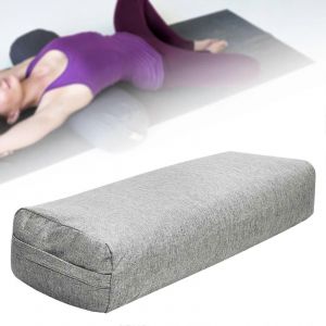 Coussin De Yoga Multifonctionnel Pour Femmes, Traversin De Meditation, Avec Poignee De Transport, Pour Maintenir L'equilibre Pendant Les Postures D'asanas, Gris - Neuf