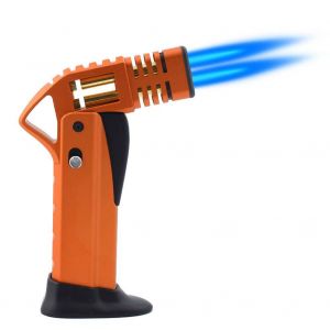 HJLIAN Pistolet pulverisateur a double chasse Firepower pour barbecue, torche de soudage, briquet (gaz non inclus) (orange) - Neuf