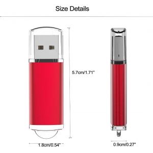 Cl&eacute; Usb 64Go,Flash Drive 64Go Rouge,Usb 2.0,Nand,Pen Drive,Thumb Drive,Pc,Mac,Windows,Linux,Compatible Usb 2.0 Et 1.1 - Neuf