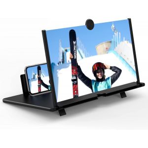 16 Pouces Amplificateur Ecran Telephone Portable, Hd Loupe Telephone Portable, Adapt&eacute;e &Agrave; Tous Les Smartphones, Pour Regarder Des Films Et Des Vid&eacute;os, Pliable[Z673] - Neuf