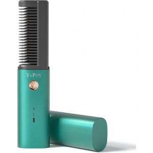 Fer À Lisser Sans Fil Portable En Céramique Avec Plusieurs Plaques De Dents Rechargeable Et Chauffage Rapide Avec Cadre Anti-Brûlure En Forme De U, Vert - Neuf