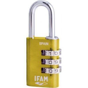 Col Combi20 (000612v) Cadenas &Agrave; Combinaison Vert 20 Mm 3 Rouleaux (1 000 Combinaisons) Corps En Aluminium, Archet Diam&egrave;tre 3 Mm, Cadenas Pour Valise, Voyage, Gymnase, Casier, &Eacute;cole - Neuf