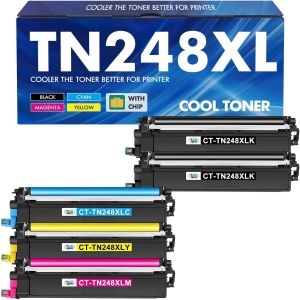 Tn248Xl Tn248 Mfc-L3760Cdw Toner 5-Pack Compatible Pour Brother Tn-248 Tn-248Xl Tn-248Cmyk Mfc-L3740Cdw Dcp-L3560Cdw Mfc-L3740Cdwe Mfc-L8390Cdw Hl-L3240Cdw Hl-L32220Cwe Dcp-L3520Cdw - Neuf