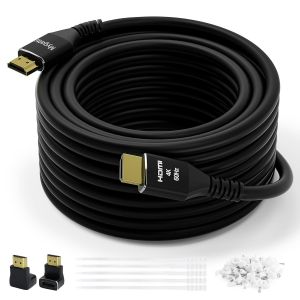 C&acirc;ble HDMI 4K 10 m&egrave;tre,c&acirc;ble HDMI 2.0 Ultra HD,connecteurs plaqu&eacute;s or,4K &agrave; 60 Hz,2K,1080P,HDCP 2.2,ARC,c&acirc;bles HDMI en vrac pour ordinateur portable,moniteurs,HDTV,PS5 et plus - Neuf