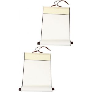 Chenquansarl-Lot De 2 Rouleaux Vierges Suspendus En Papier Xuan Pour La Calligraphie Et La Peinture Chino S Rouleau D'art En Papier De Riz De Haute Qualit&eacute; Pour Pinceaux Aquarelle - Neuf