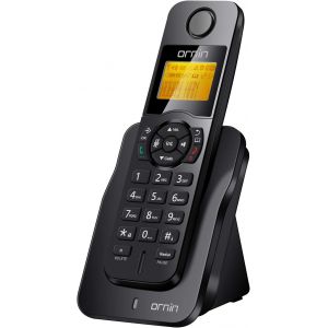D1005 T&eacute;l&eacute;phone Fixe sans Fil DECT,Mains Libres,Identification de l'appelant/Appel en Attente,Technologie ECO,Injection d'huile en Caoutchouc(Pack Solo,Noir) - Neuf