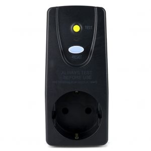 Disjoncteur diff&eacute;rentiel FI 10 mA 220-250 V 16A Pour appareils m&eacute;nagers et outils, Noir - Neuf