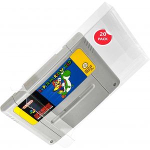 KAL-0 X Boitier De Protection En Plastique Compatible Avec Cartouche De Jeu Sur Console Super Nintendo Snes - Neuf