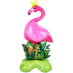 ChicSlick-Ballons Décoratifs Hawaïens Debout - Xxl - Flamant Rose - Ballon En Aluminium - Décoration De Fête Hawaïenne - Pour Fête Sur La Plage, La Piscine[X1055] - Neuf