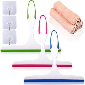 Raclette de douche pour salle de bain, 3 pièces, pour pare-douche en verre - Neuf